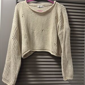Cozy Cream Knit Sweater